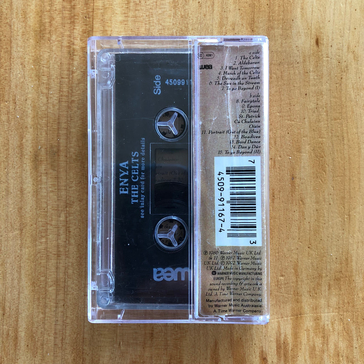 Enya The Celts cassette Suffragette Records enya-the-celts-cassette-suffragette-records