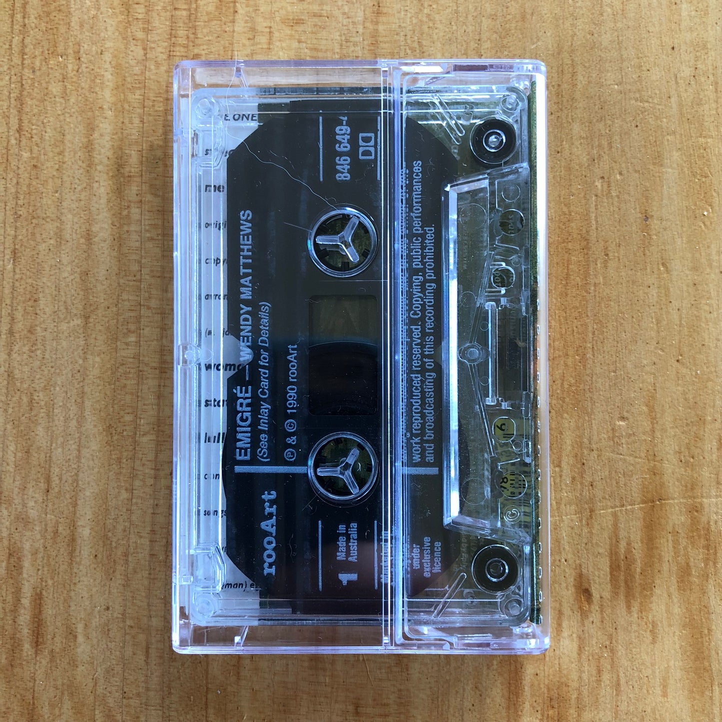 Wendy Matthews - Émigré (cassette)