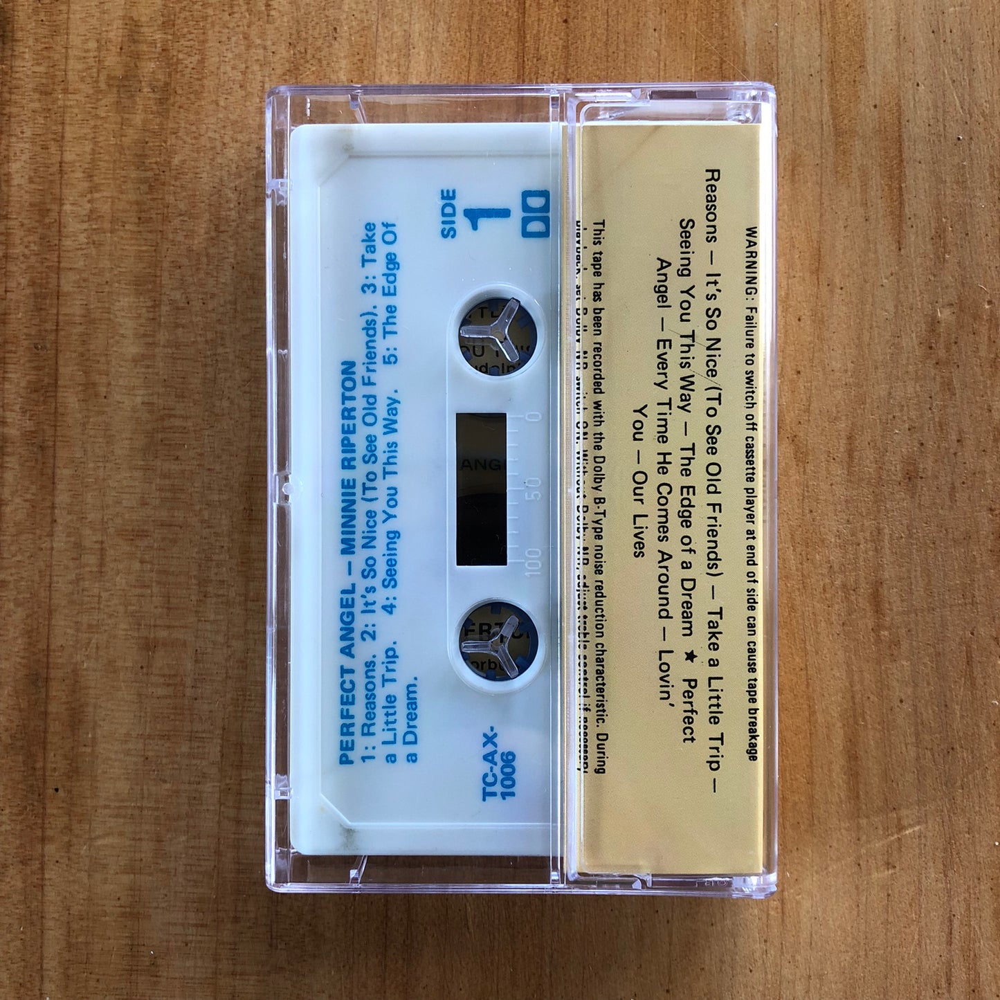 Minnie Riperton - Perfect Angel (cassette)