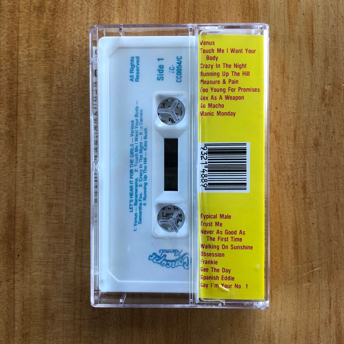 Various - Lets Hear It For The Girls (cassette)