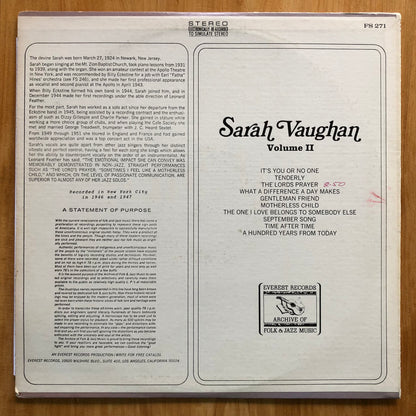 Sarah Vaughan - Volume II