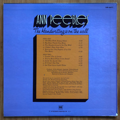 Ann Peebles - The Handwriting Is On The Wall