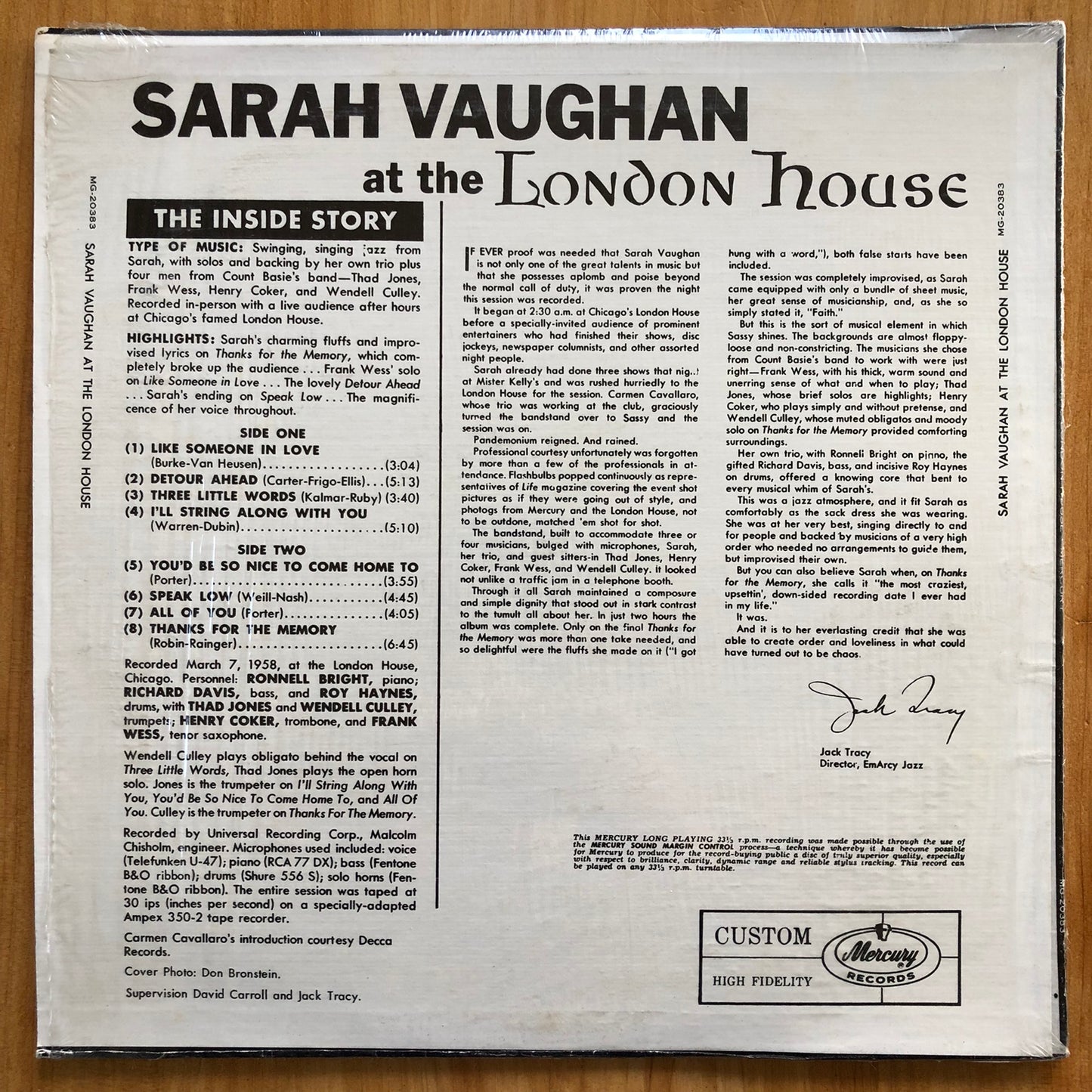 Sarah Vaughan - After Hours At The London House