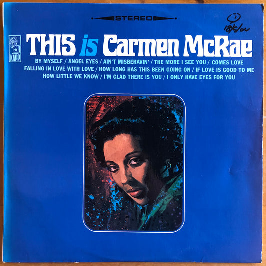 Carmen McRae - This Is Carmen McRae