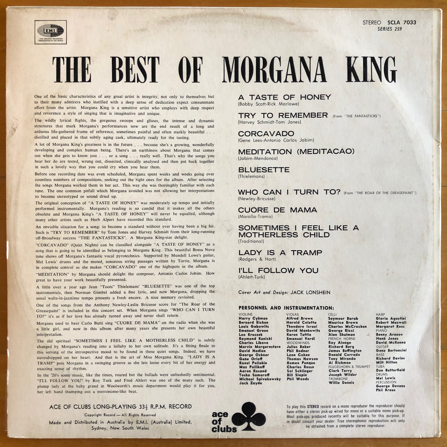 Morgana King - The Best of Morgana King