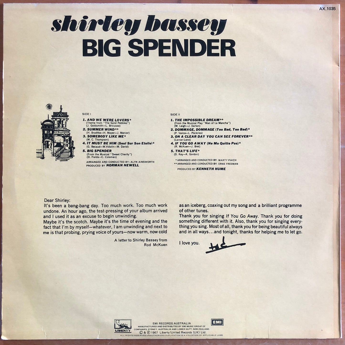 Shirley Bassey - Big Spender (1967 title)