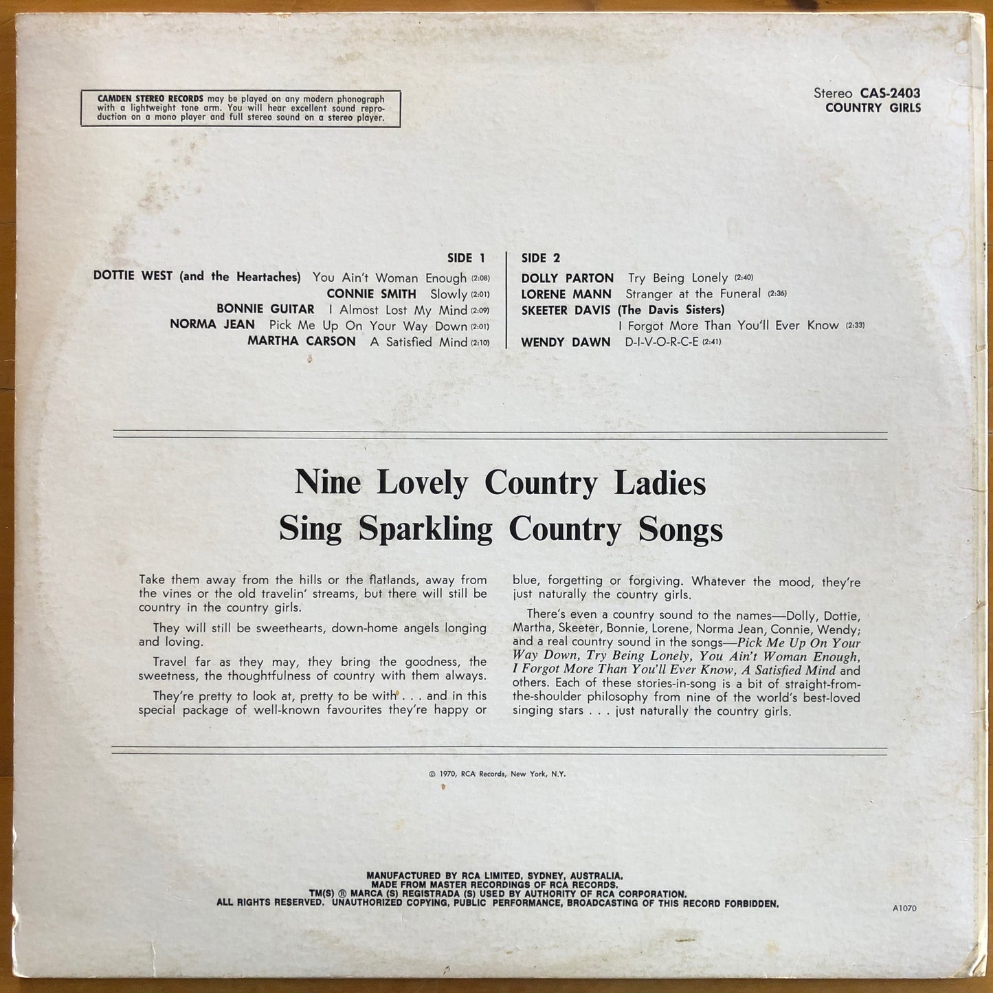 Various - Country Girls