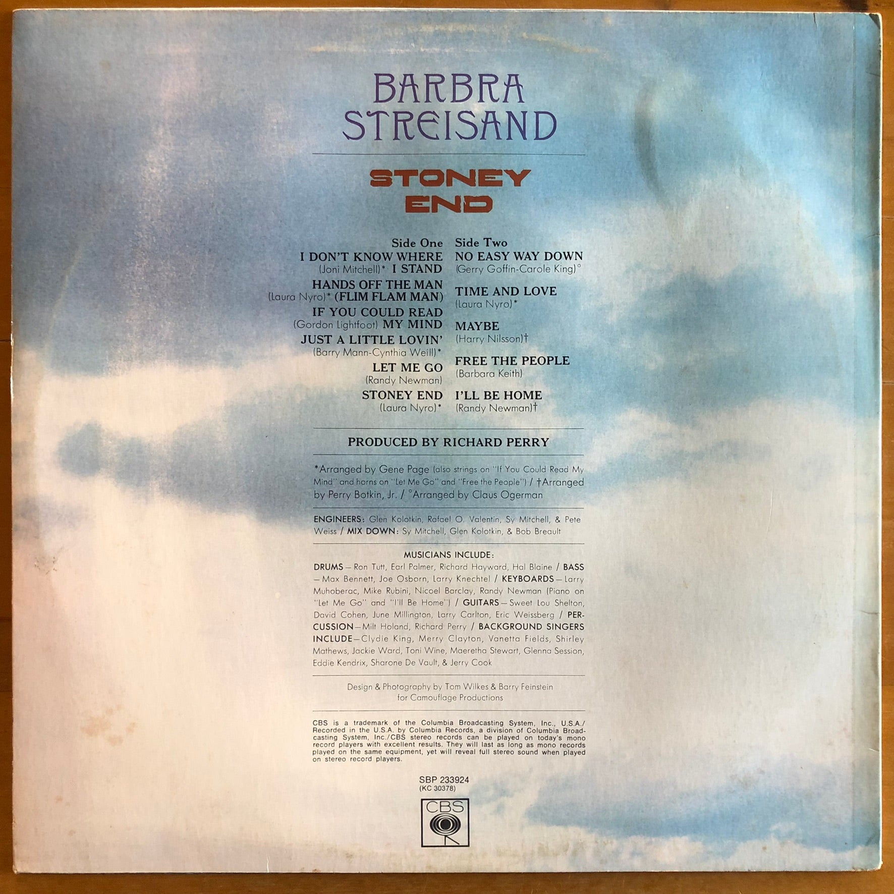 Barbra Streisand - Stoney End – Suffragette Records