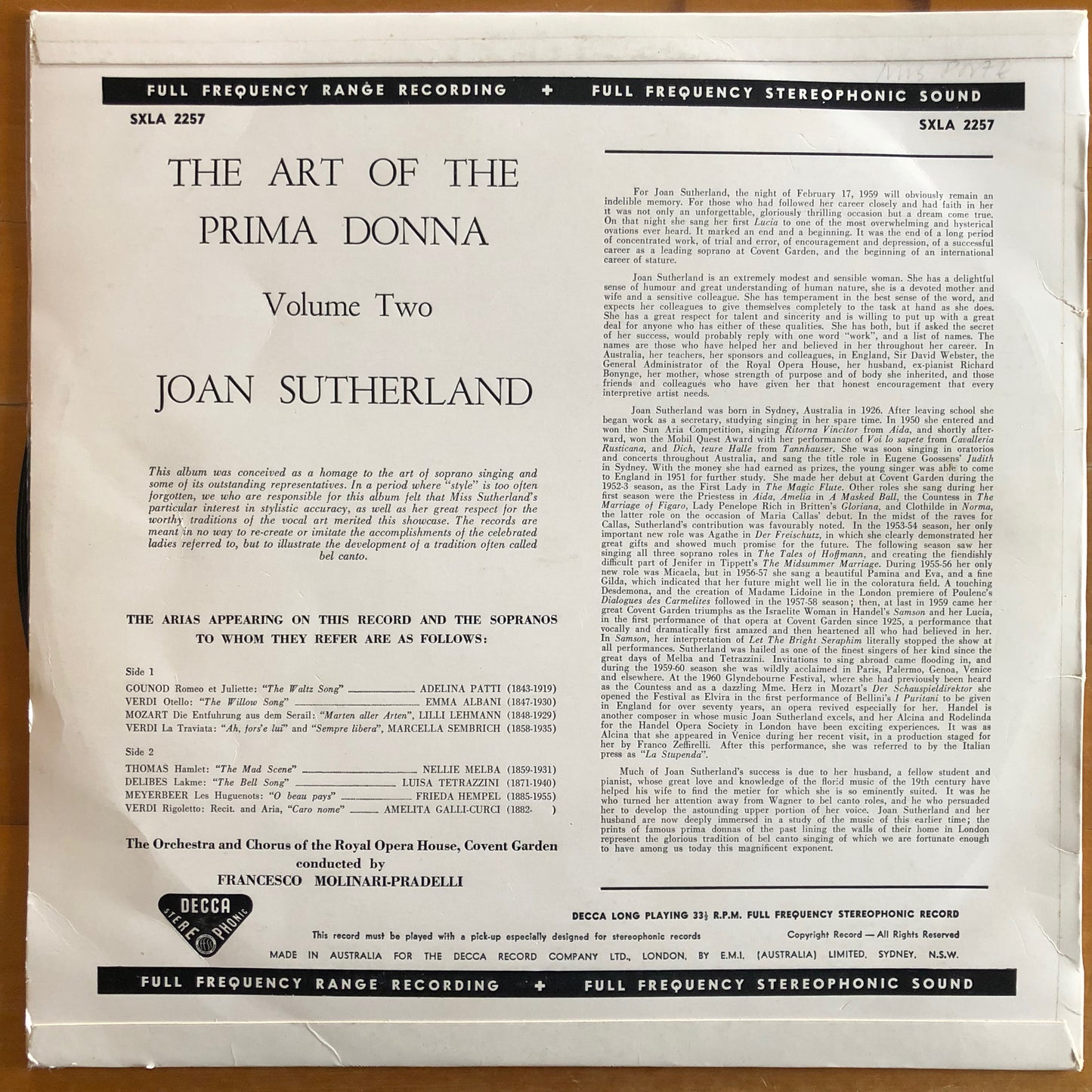 Joan Sutherland - The Art Of The Prima Donna, Vol. 2