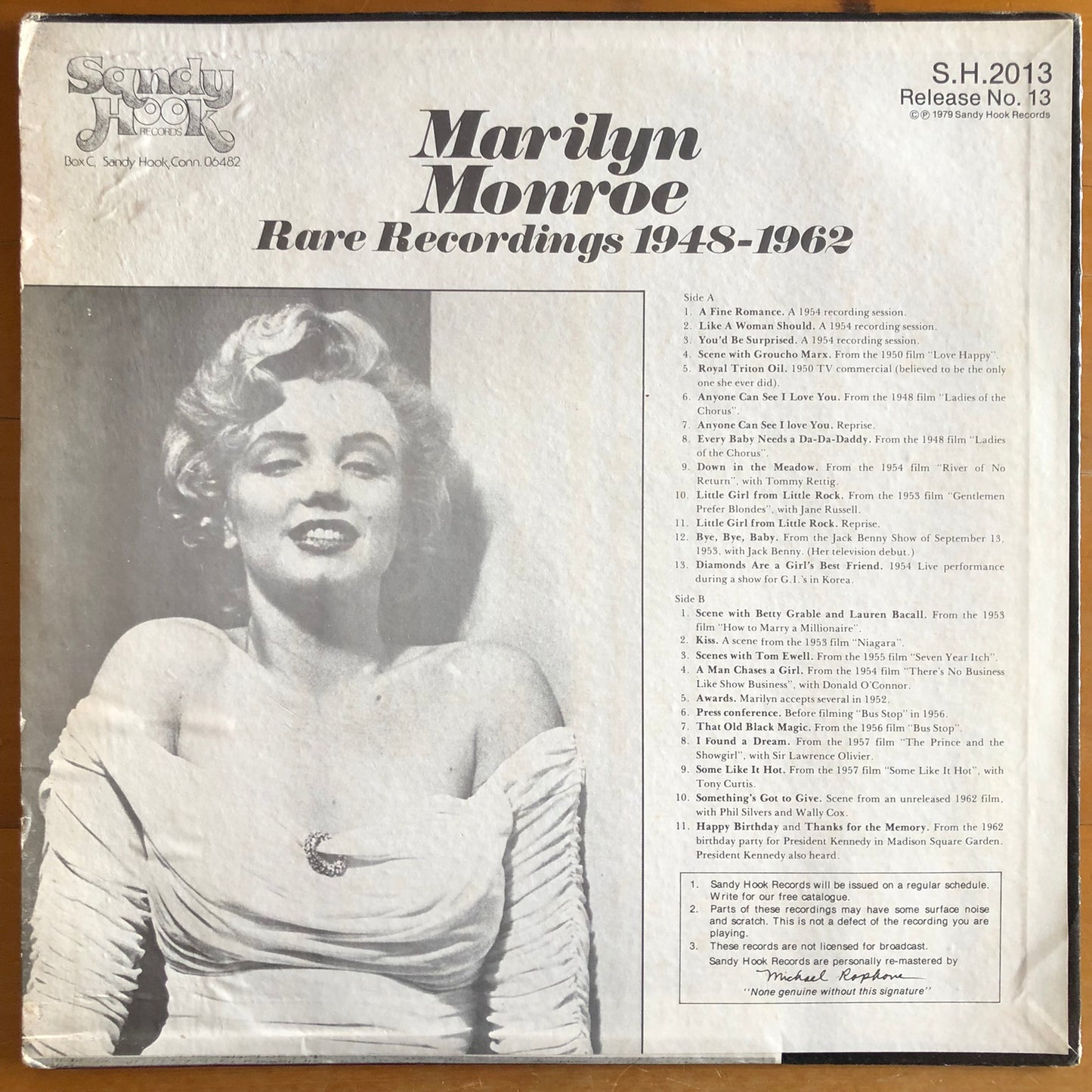 Marilyn Monroe - Rare Recordings 1948-1962