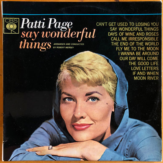 Patti Page - Say Wonderful Things