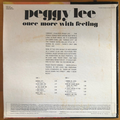 Peggy Lee - Once More With Feeling