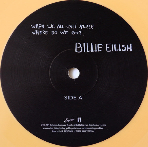 Billie Eilish When We All Fall Asleep Where Do We Go Suffragette Records
