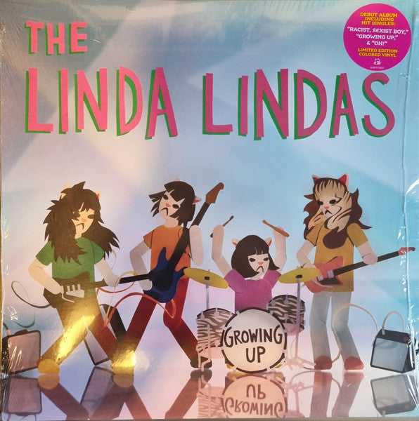 The Linda Lindas - Growing Up (clear & pink-blue splatter)